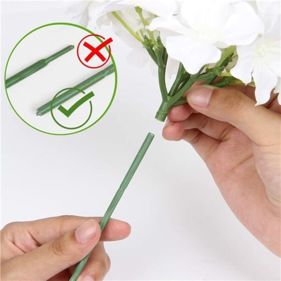 10pack Silk Hydrangea Heads Artificial Flowers Heads w/ Stems Home Wedding Decor - Picture 4 of 6